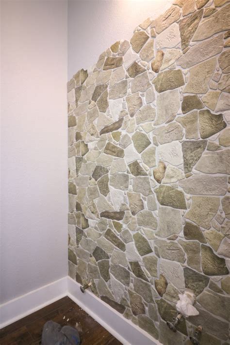 Faux Stone Wall | Faux stone panels, Stone wall panels, Diy stone wall