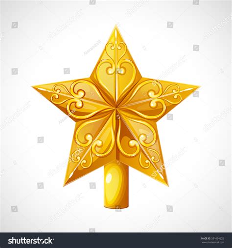 Christmas Tree Star Topper Clip Art