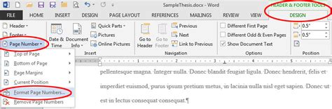 Format the page numbering for different sections in word mac 2010 - boohive