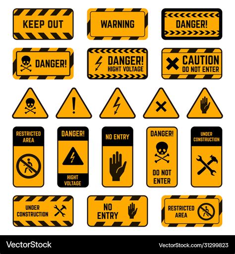 Danger Warning Signs - Warning Signs Repair Work City Street Roadwork Sign Danger Sign Royalty ...