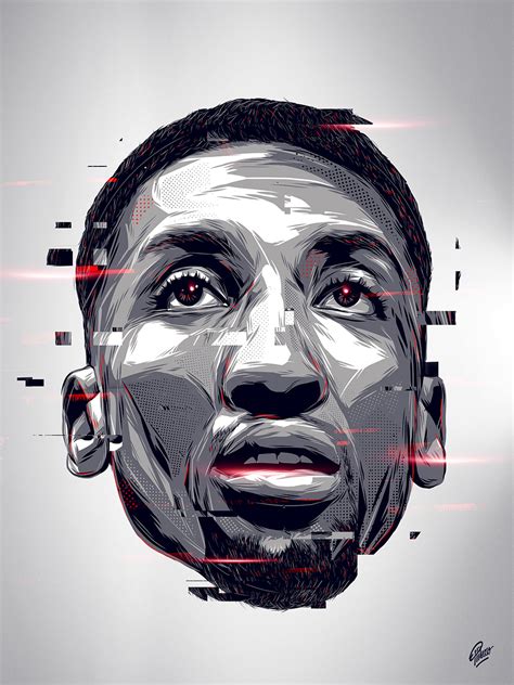 NBA portraits on Behance