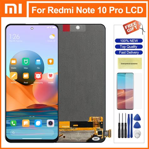 LCD Screen For Xiaomi Redmi Note 10 Pro LCD Display Touch Screen Digitizer Assembly For Redmi ...