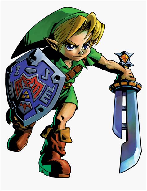 Link Artwork - Legend Of Zelda Majora's Mask Link, HD Png Download - kindpng