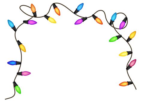 Free Christmas Lights Border Transparent Background, Download Free Christmas Lights Border ...