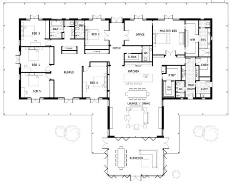 Large 6 Bedroom House Plans