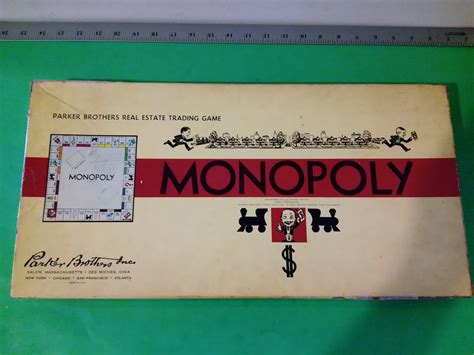 Vintage Monopoly Game by Parker Brothers, 1960's#