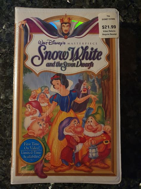 Walt Disney's Snow White VHS Vintage Sealed Masterpiece - Etsy