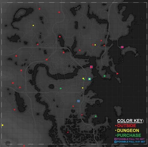 Fallout 4 - Power Armor Location Map | PC Game Haven