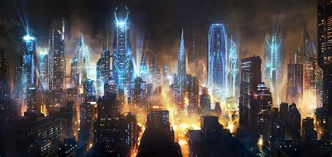 Futuristic, City, Artwork, Fantasy Art. t, Beautiful Future City HD wallpaper | Pxfuel