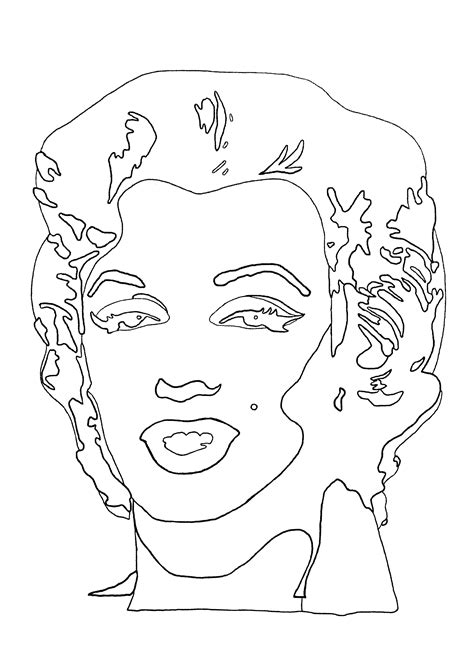 Marilyn Monroe Andy Warhol Coloring Page Andy Warhol Andy Warhol | Porn Sex Picture