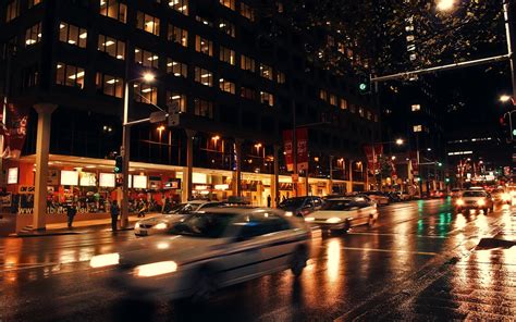 urban, Car, Street, Night, Motion Blur Wallpapers HD / Desktop and Mobile Backgrounds