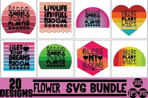 Flower SVG Bundle Bundle · Creative Fabrica