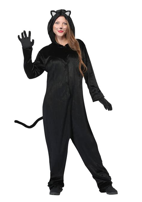 Women's Plus Size Black Cat Costume