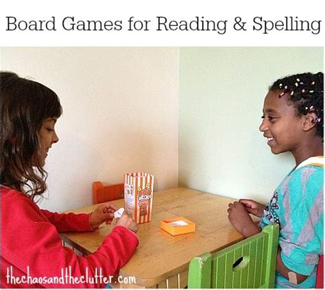 Board Games for Reading and Spelling