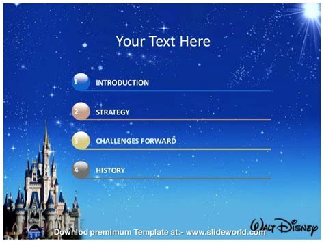 Disney World Powerpoint Template - SlideWorld