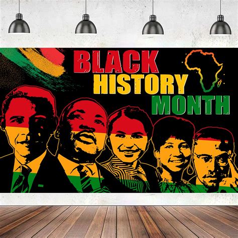 Buy Large 71" X 43" Black History Month Banner, Black History Month Decorations Black History ...