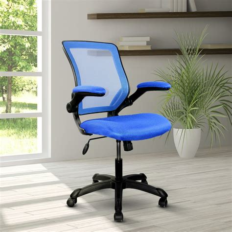 Small Office Chair With Arms Techni Mobili Mesh Office Chair With Tilt And Height Adjustment ...