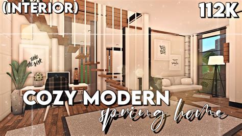 Roblox | Bloxburg: Cozy Modern Spring Home (Interior + Full Tour) | House Build - YouTube