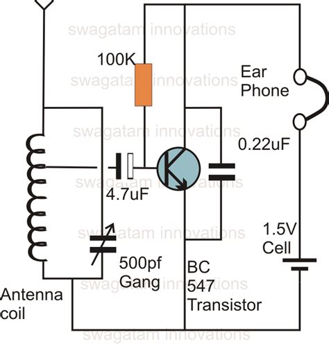 Make this One Transistor Radio Receiver Circuit | Circuit Diagram Centre