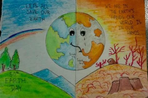 Drawing (save earth) – India NCC