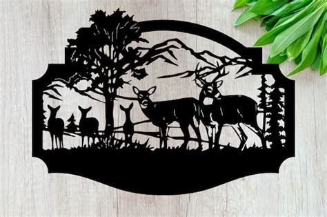 Whitetail Deer Signs DXF File SVG Files PDF Files Dwg - Etsy