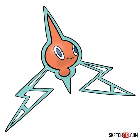 How to draw Rotom | Pokemon - Sketchok easy drawing guides