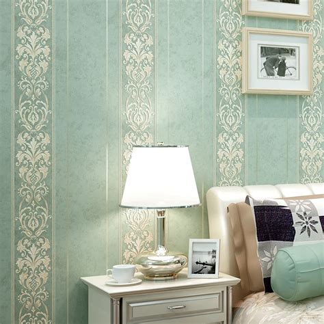 Luxury European Style Striped Damask Wallpaper For Walls 3D Bedroom Living Room Sofa Home Decor ...