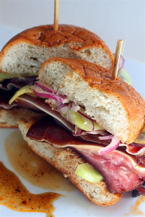 Barbeque Pig Ear Sandwich with Pink Cucumber Onion Relish | Slap Yo' Daddy BBQ