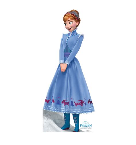 Life-Size Anna Olafs Frozen Adventure Cardboard Cutout