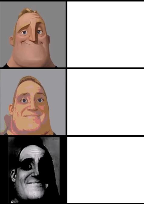 3 Frame Uncanny Mr. Incredible Memes - Imgflip