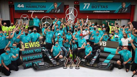 Mercedes-AMG Petronas becomes first team in F1 history to win seven championships in a row ...