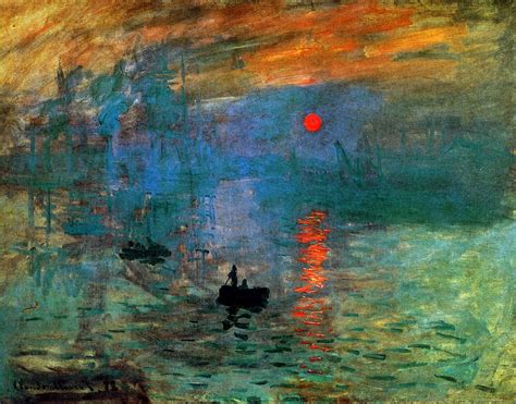 Monet - Impression of a sunset. | Monet art, Claude monet art, Claude monet paintings