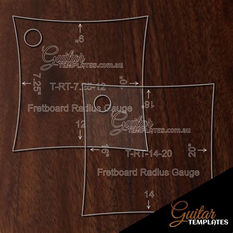 Fretboard Radius Guages - Guitar Templates