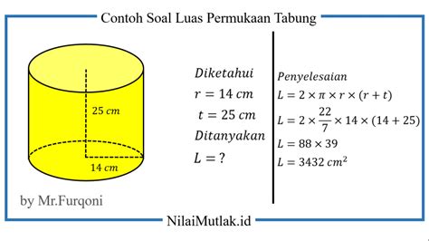 Rumus Tabung Cara Menghitung Volume Luas Permukaan Contoh Soal - Riset