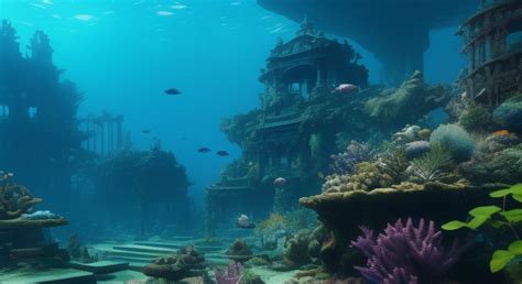 Sunken City Atlantis Ancient Temples Cityscape Und by mmsopen3 on DeviantArt