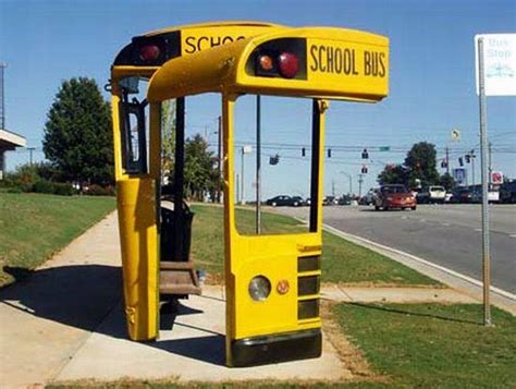 School bus stop - Really funny pictures collection on picshag.com