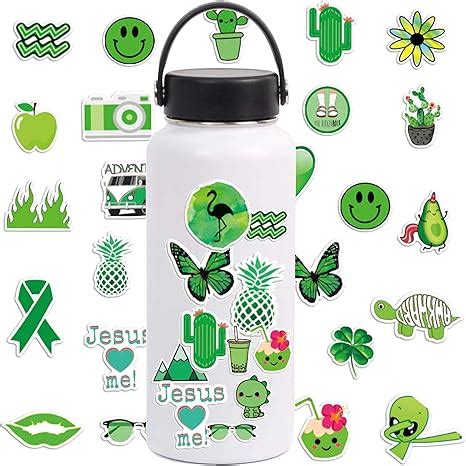 50 Pack Water Bottle Stickers for Hydroflasks, Waterproof Kawaii Stickers Cute Vinyl Sticker ...