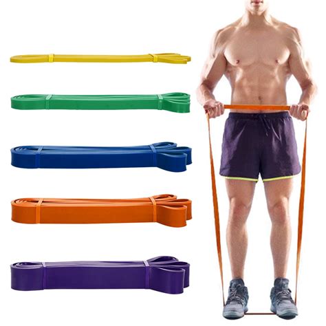 5* Resistance Loop Bands Set + 2*Door Anchor Tension band Latex Yoga Strength Training Pull Up ...