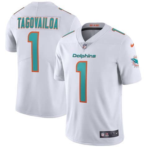 Men's Nike Tua Tagovailoa White Miami Dolphins Vapor Limited Jersey