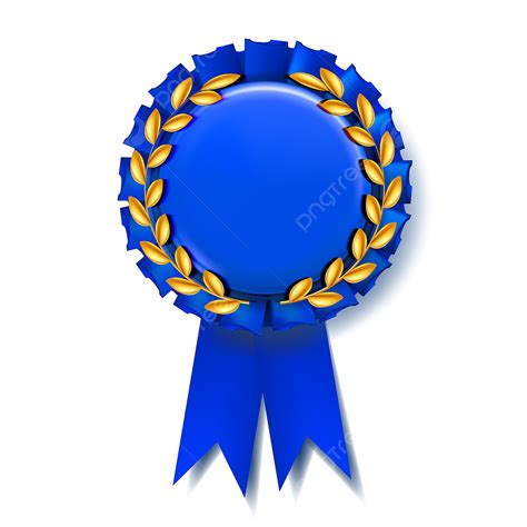 Blue Ribbon Award Clipart Transparent PNG Hd, Blue Award Ribbon Vector Best Trophy Luxury ...