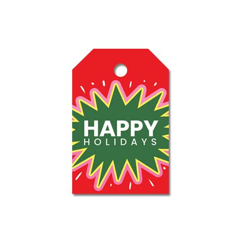 Free Happy Holidays Tags - Ready To Print – Sprinkle Pop