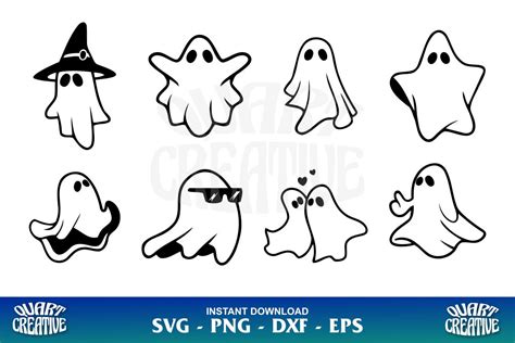 Halloween Boo Ghost SVG Bundle - Gravectory