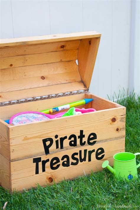 DIY Treasure Chest Toy Box - Houseful of Handmade