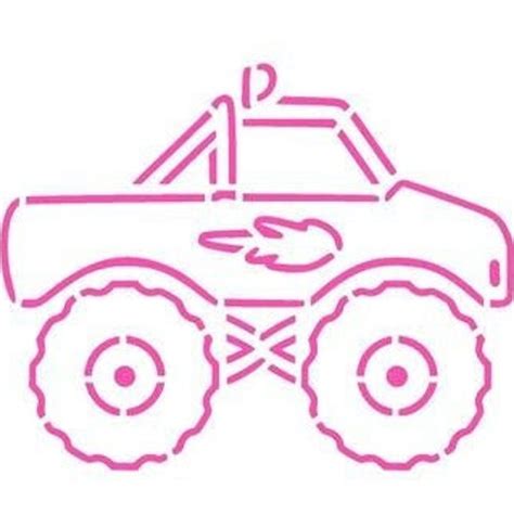 FAST SHIPPING Monster Truck Stencil Monster Truck PYO - Etsy