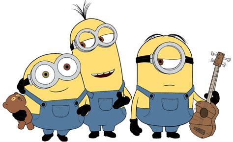 Minions Movie Clip Art - Kevin, Stuart, Bob | Cartoon Clip Art