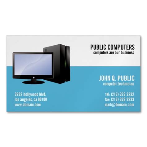 Computer Repair Magnetic Business Cards | Zazzle.com