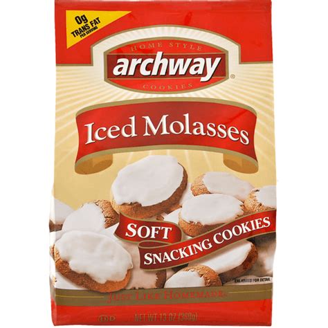 Archway Iced Molasses Soft Snacking Cookies | Ginger & Molasses | Foodtown