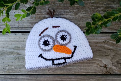 Snowman Hat Crochet Snowman Hat Enchanted Snowman Snowman | Etsy