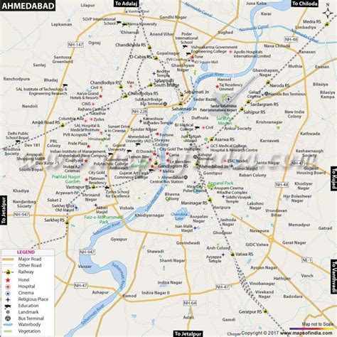 Ahmedabad, Gujarat: Maps of Ahmedabad City and Locality