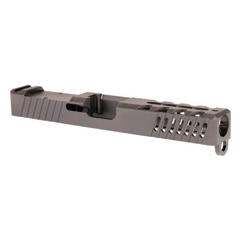 Gauntlet Arms Glock 17 Gen 3 Compatible Stripped Slide w/ RMR Cut, Black DLC Coating